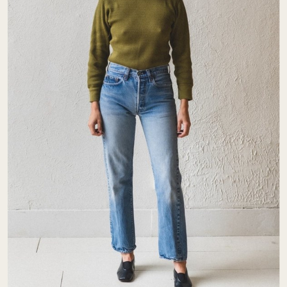 Redline selvedge Thrashed vintage levis size 25/26